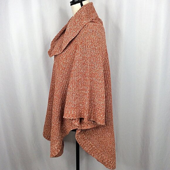 Anna Morgan Poncho Tunic Sweater One Size Cable Knit Cowl Neck Dolman - Picture 4 of 8
